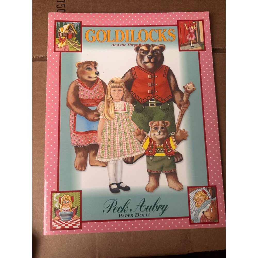 Goldilocks & The Three Bears Paper‎ Dolls Peck Aubry 1997 9 Dolls  Book